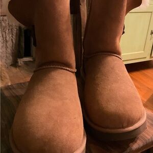 UGG Brown Suede Boots with pretty detailing  NEW W11